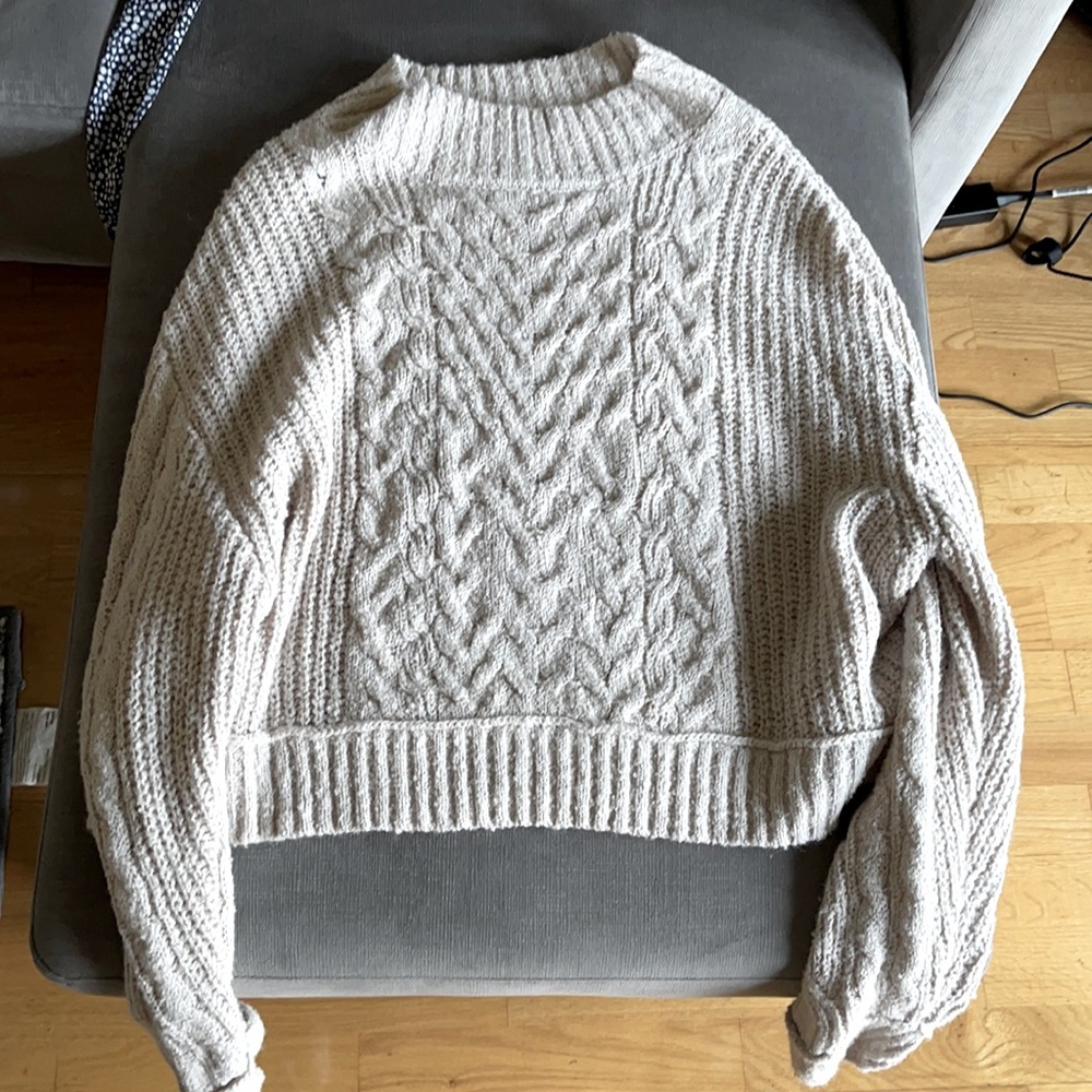 Cream cable knit sweater - Vici collection